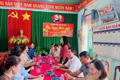 🌸🎉 LÃNH ĐẠO XÃ NÂM NUNG TỈNH LÂM ĐỒNG ĐẾN CHÚC TẾT ĐẦU XUÂN – XUÂN YÊU THƯƠNG LAN TỎA TẠI TRƯỜNG MẦM NON HOA BAN 🎉🌸